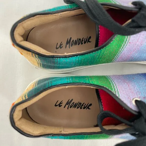Le Mondeur The Arco Iris Mayan Hands Guatemalan Fair Trade Unisex Rainbow Shoes