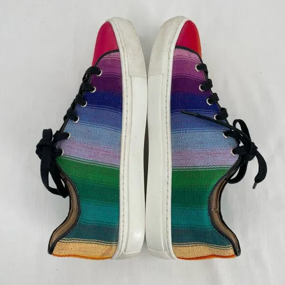 Le Mondeur The Arco Iris Mayan Hands Guatemalan Fair Trade Unisex Rainbow Shoes