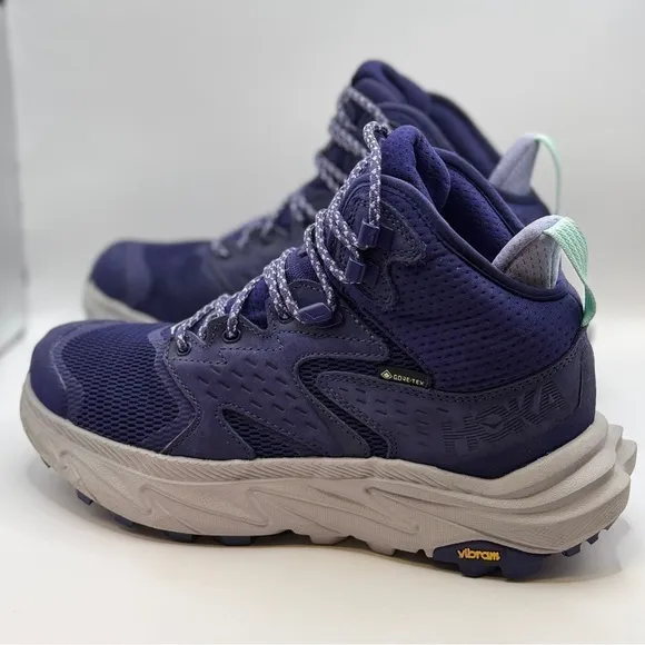 Like new Hoka OneOne Anacapa 2 Mid GTX Gore-Tex Hiking Shoes Women's Sz 7