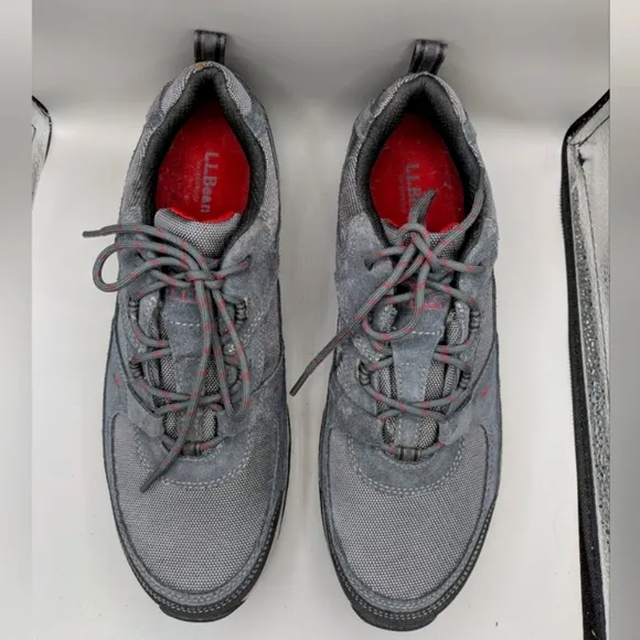 LL Bean Hiking / Walking Low Shoes Trail 4 Men's Size 12 M Dark Grey Color