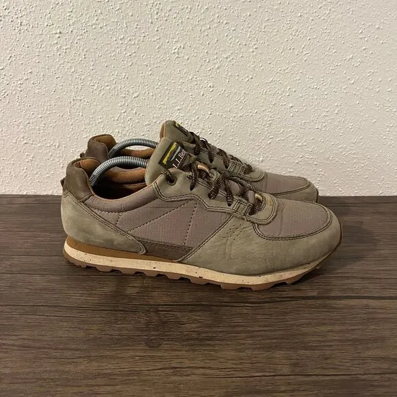 L.L.‎ Bean Katahdin Suede Athletic Trail Sneakers Shoes Green Mens Size 11 D
