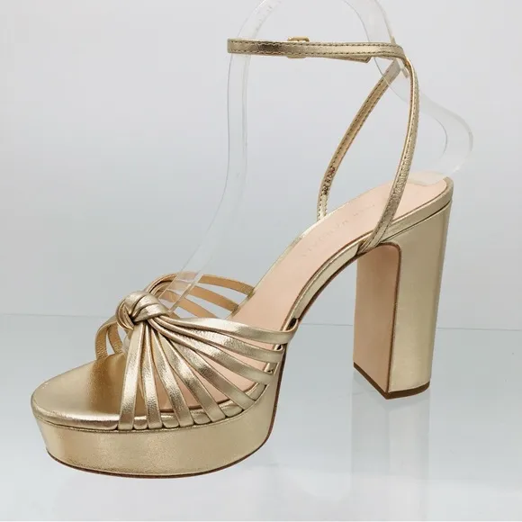 Loeffler Randall Rivka Champagne Heel Sandals Women’s Size 8.5 B