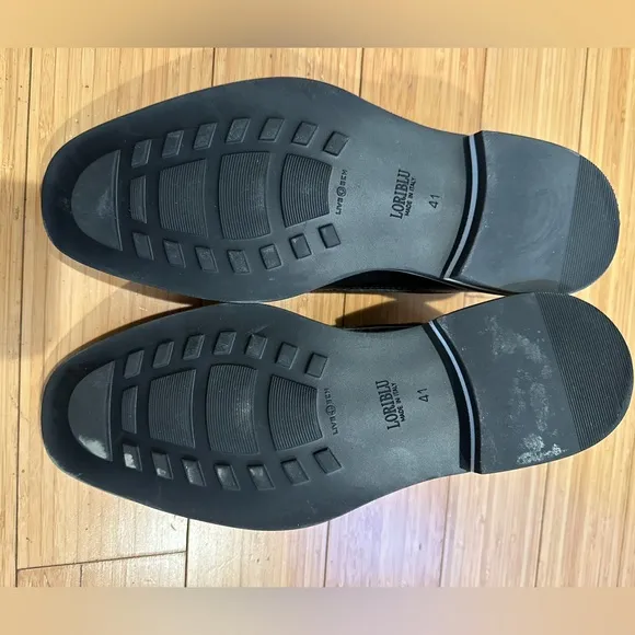 Loriblue Men’s Leather Shoes Navy Size IT41/ US 9.5