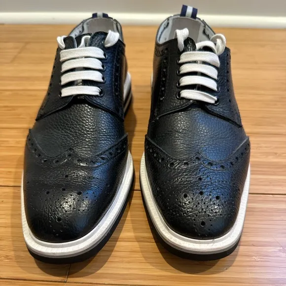 Loriblue Men’s Leather Shoes Navy Size IT41/ US 9.5