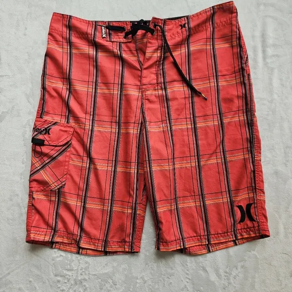 Lot of 4 Men’s Hurley Phantom Swim Trunks size 32 Tropical Surf