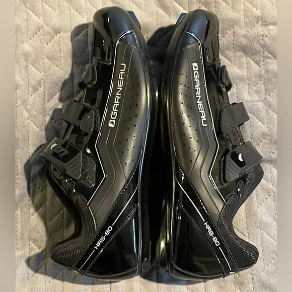Louis Garneau HRS-80 cycling shoes men’s size 45 US 10.75 black‎ NWOB