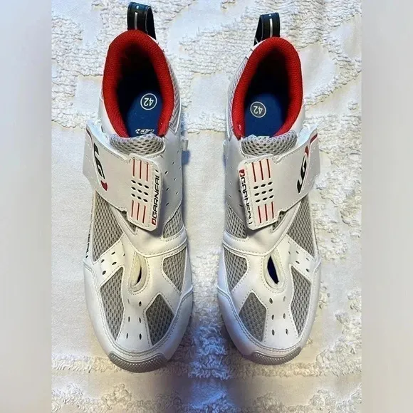 Louis Garneau Tri Speed ERGO Air Cycling Shoes Mens  ( 8.5 US) White