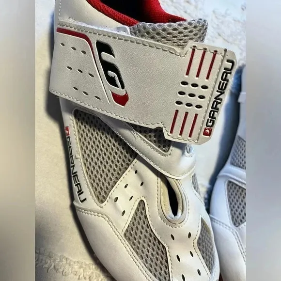 Louis Garneau Tri Speed ERGO Air Cycling Shoes Mens  ( 8.5 US) White