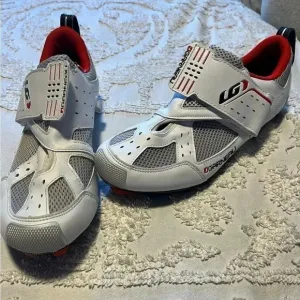 Louis Garneau Tri Speed ERGO Air Cycling Shoes Mens  ( 8.5 US) White