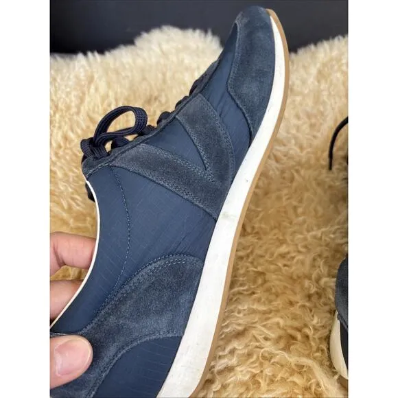 Louis Vuitton Blue Suede Leather Shoes Trainers Sneakers Size 8