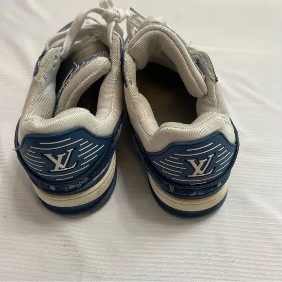 Louis Vuitton Blue Trainer Men’s Sneakers Shoes Size 9