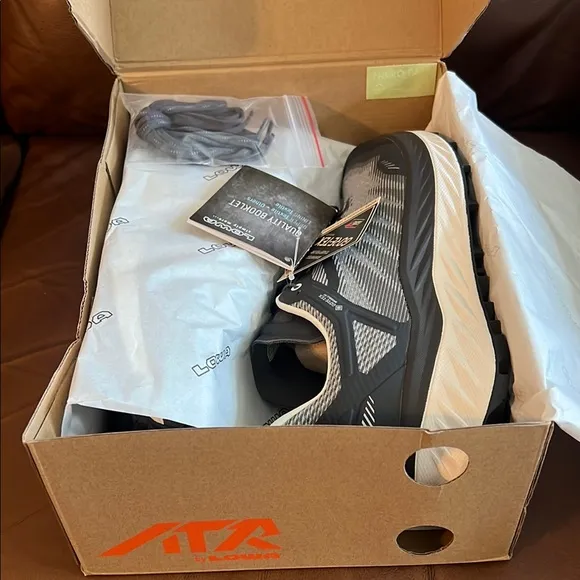 Lowa Fortux GTX Trail Running Shoes - Black and White - Size 12