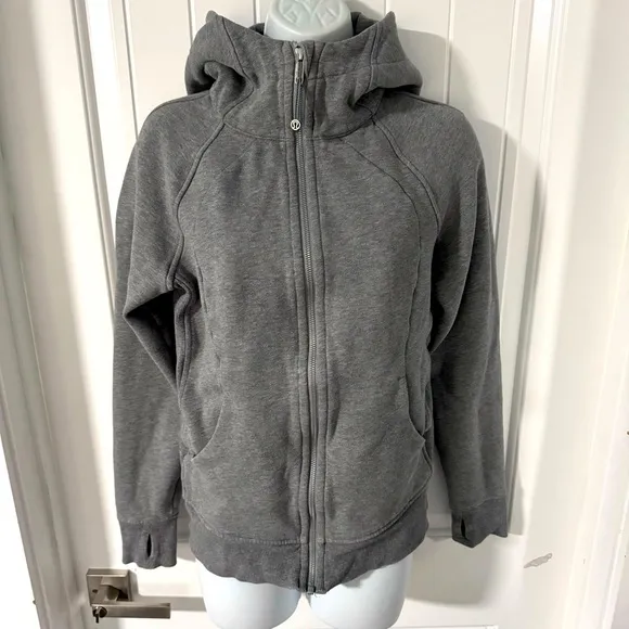 LULULEMON Women’s Scuba Full Zip Hoodie 8 pre and post workout sleeves tight fit