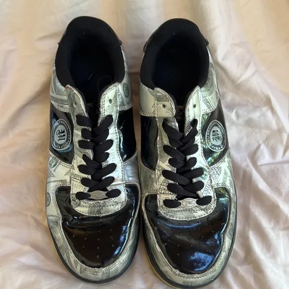 makaveli branded 2pac money print shoes,‎ Size 10.5 men’s