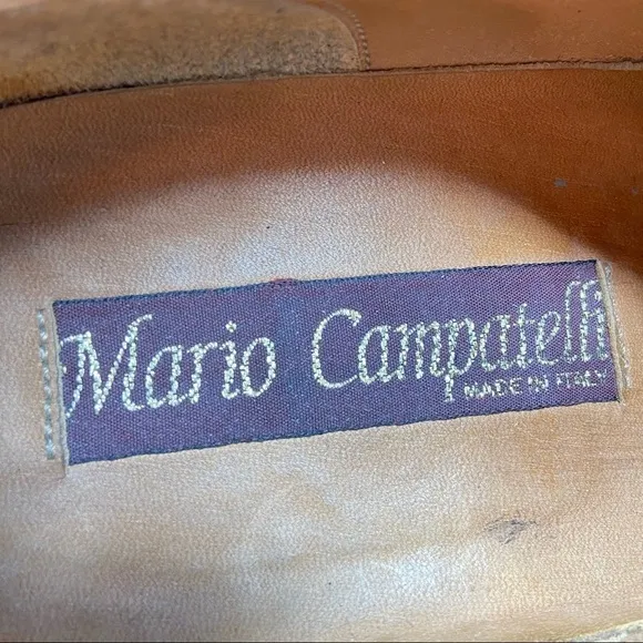 Mario Campatelli Brown and Black Leather Lace Up Shoes