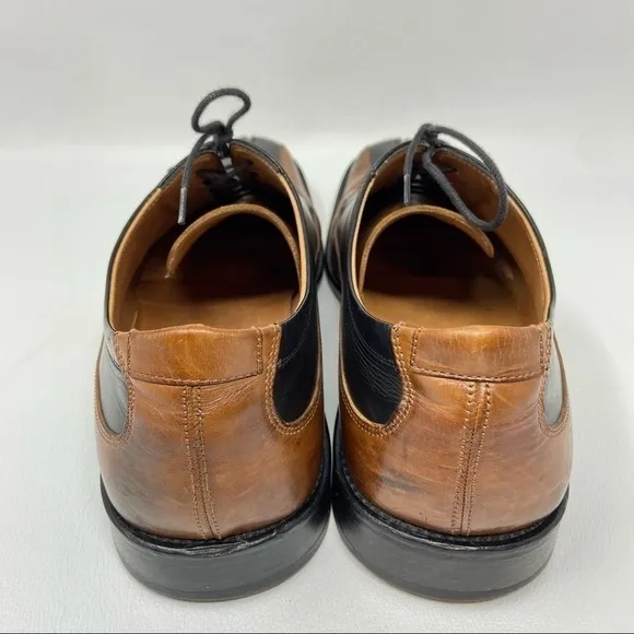 Mario Campatelli Brown and Black Leather Lace Up Shoes