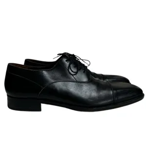 Massimo Emporio Black Leather Cap Toe Oxford Lace Up Shoes Men’s 11