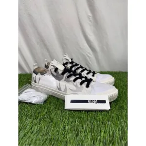 McQ By Alexander McQueen Men's Swallow Swarm Vulc Low-Top Sneakers 43 (10) White
