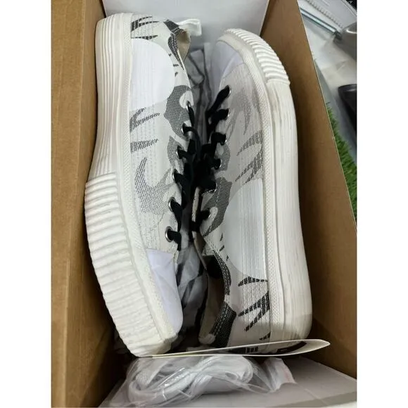 McQ By Alexander McQueen Men's Swallow Swarm Vulc Low-Top Sneakers 43 (10) White