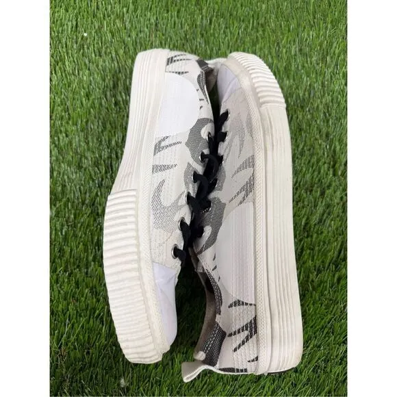 McQ By Alexander McQueen Men's Swallow Swarm Vulc Low-Top Sneakers 43 (10) White