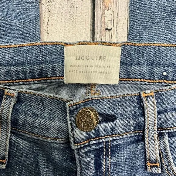 MCQUIRE Piralli Ankle Roll Distressed Jeans