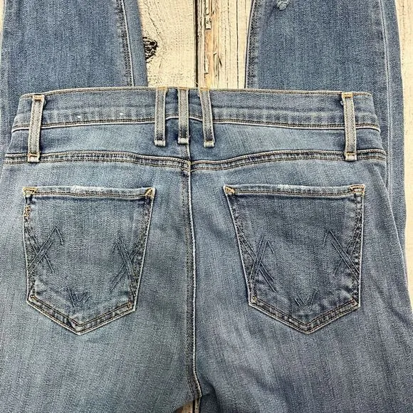 MCQUIRE Piralli Ankle Roll Distressed Jeans