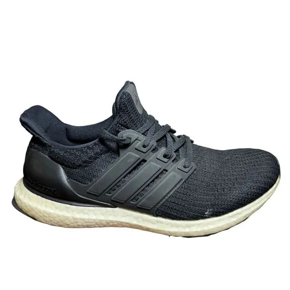 Men’s Adidas ultra boost black athletic shoes size 8