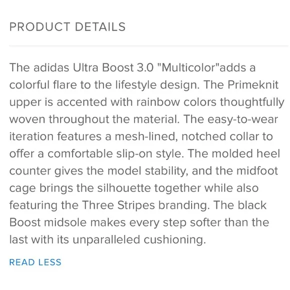 men’s adidas ultraboost multicolor static shoes