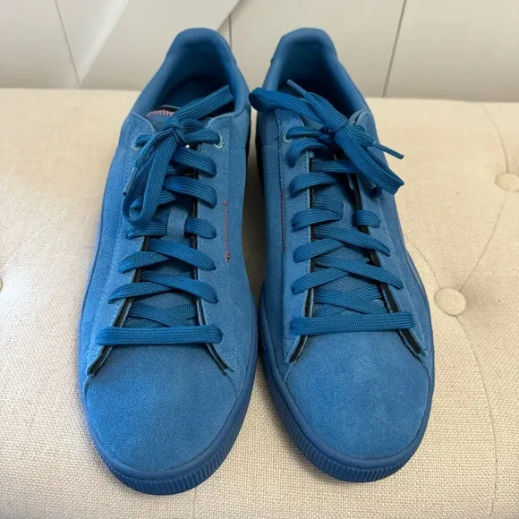 Men’s Blue Puma Suede Displaced Go For Shoes
