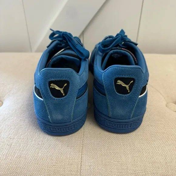 Men’s Blue Puma Suede Displaced Go For Shoes