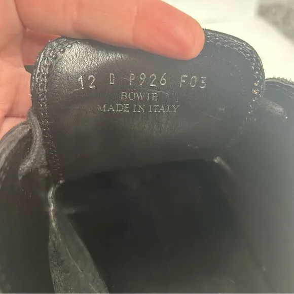 Men’s Coach Bowie Black Leather Oxford Shoes Sz 13