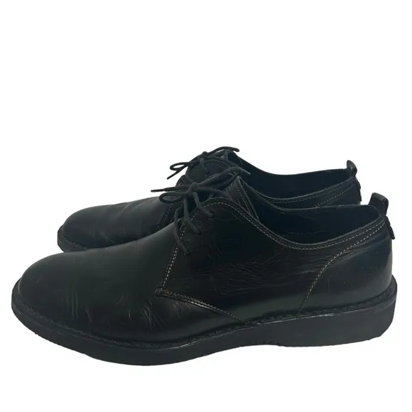 Men’s Coach Bowie Black Leather Oxford Shoes Sz 13