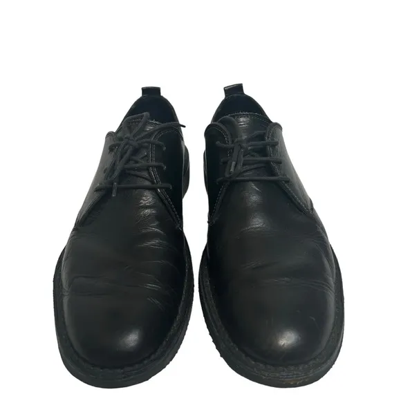 Men’s Coach Bowie Black Leather Oxford Shoes Sz 13