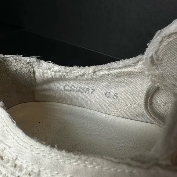 Men’s Dolce Gabbana Shoes White Fabric 6.5