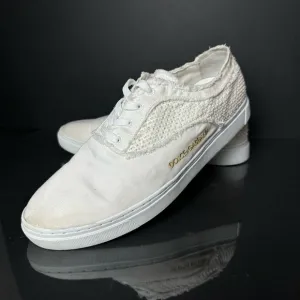 Men’s Dolce Gabbana Shoes White Fabric 6.5