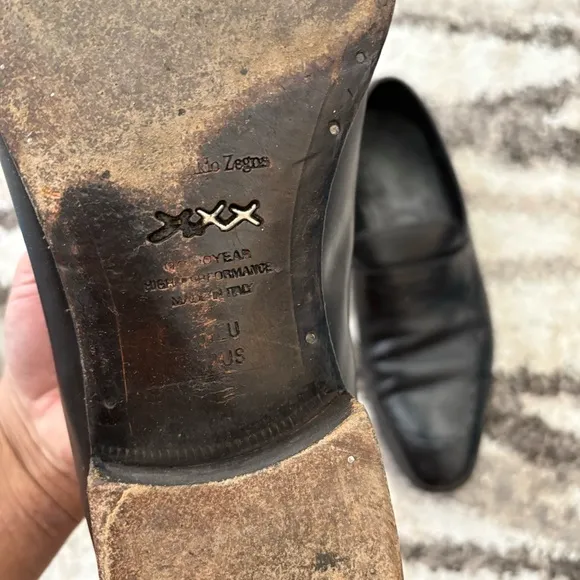 Men’s Ermenegildo Zegna Black Dress Shoes