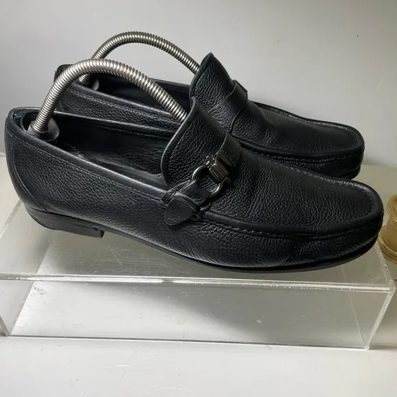 Men's Ferragamo shoes leather Salvatore ferragamo  loafer sz 9.5 made in italy