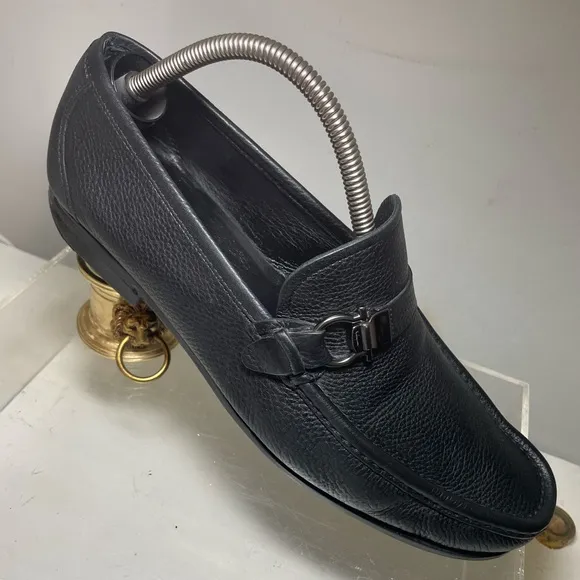Men's Ferragamo shoes leather Salvatore ferragamo  loafer sz 9.5 made in italy