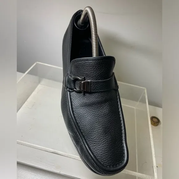 Men's Ferragamo shoes leather Salvatore ferragamo  loafer sz 9.5 made in italy