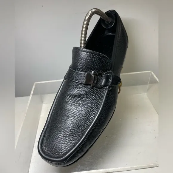 Men's Ferragamo shoes leather Salvatore ferragamo  loafer sz 9.5 made in italy