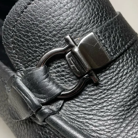Men's Ferragamo shoes leather Salvatore ferragamo  loafer sz 9.5 made in italy