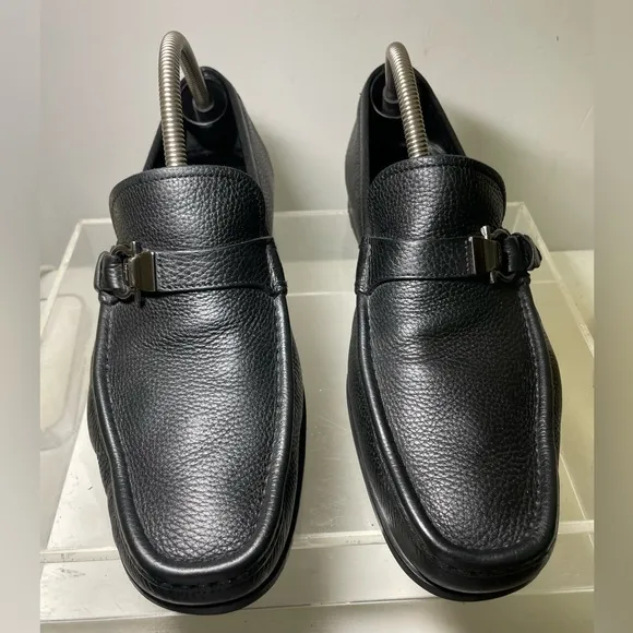 Men's Ferragamo shoes leather Salvatore ferragamo  loafer sz 9.5 made in italy