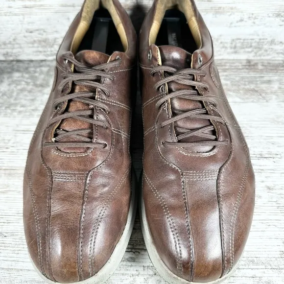 Men’s Footjoy FJ Versaluxe Spikeless Brown Leather Golf Shoes Sz 9M.