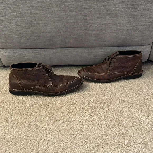 Men’s John Varvatos Distressed Leather Shoes-Size 11