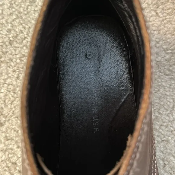 Men’s John Varvatos Distressed Leather Shoes-Size 11