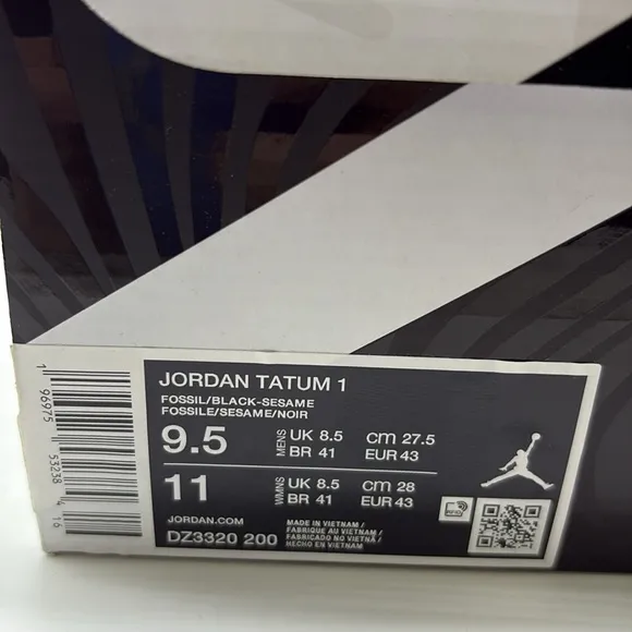 Men’s Jordan Tatum 1 Brown/Black DZ3320-200 New in box