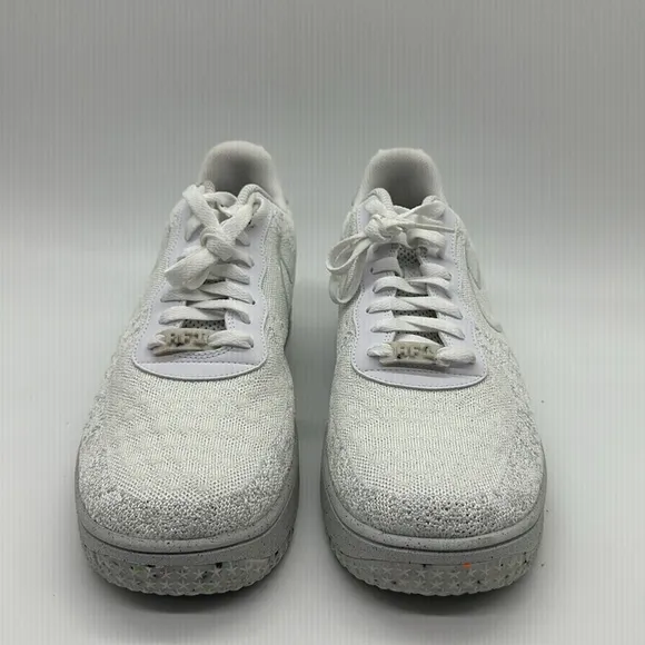 Men’s Nike AF1 Crater Flyknit NN White-Summit White DM0590-100 NWOB
