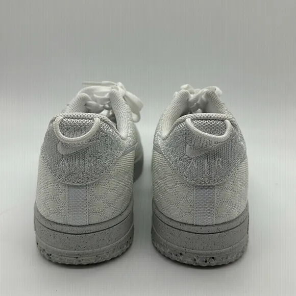 Men’s Nike AF1 Crater Flyknit NN White-Summit White DM0590-100 NWOB