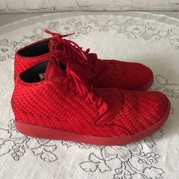 Men's Nike Air Jordan Eclipse Chukka Shoes in Gym Red and Black Colorway. Sz. 11