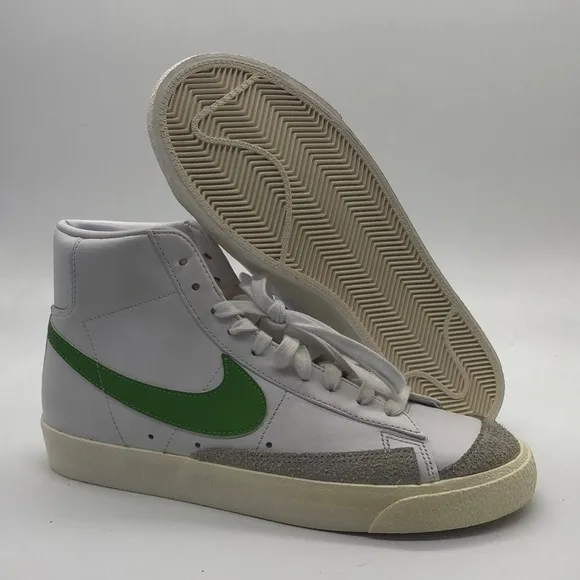 Men’s Nike Blazer Mid ‘77 White/Black/Green BQ6806-116 USED Sz 8.5